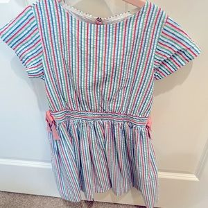 JCrew Girls Colorful Seersucker Dress size 5